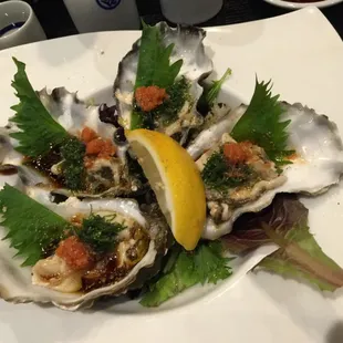 Oysters on the half shell
