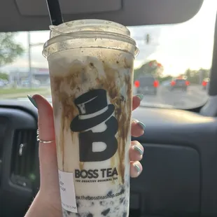 Brown Sugar Latte with Oreo Crumbs