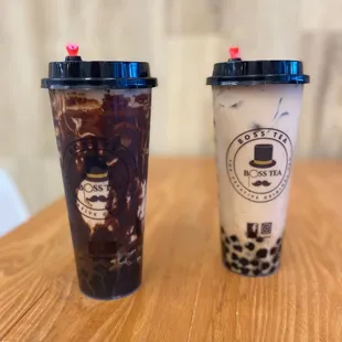 Tiger Black Milk Tea and Milk Tea - YUM!