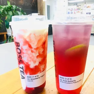 Strawberry Yogurt, Pink Butterfly.