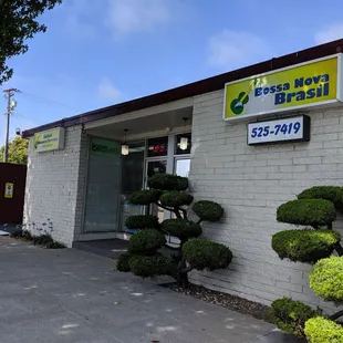 the outside of a business