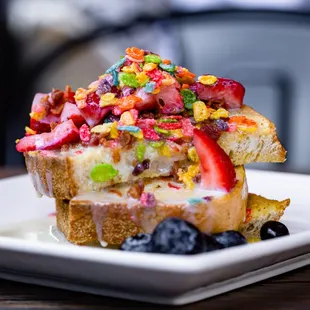 Fruity Pebbles French Toast