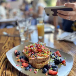Fruity Pebbles French Toast
