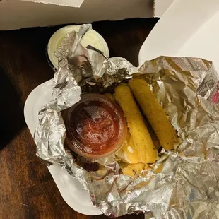 Fried Cheese with marinara &amp; side of ranch