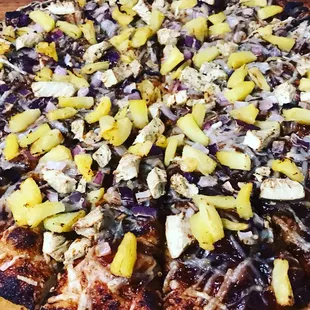 Vegan BBQ Chicken Pizza