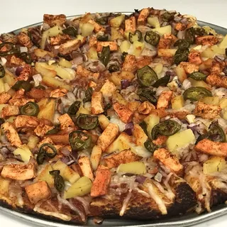 Vegan Buffalo Chicken Pizza