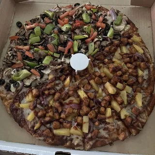Vegan Hawaiian Style Pizza