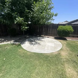 After: nice and clean, they even blew the dirt away!