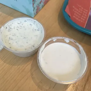 Ranch and Blue Cheese