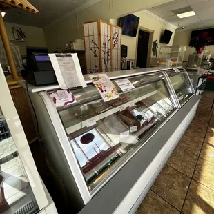 a display of pastries
