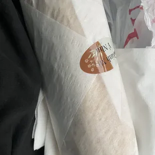 a wrap of a sandwich