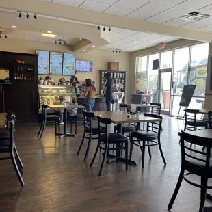 the interior of the coffee shop