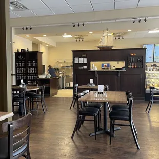 the interior of the coffee shop