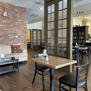 tables, chairs, and couches