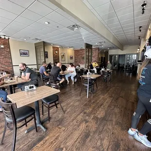 customers sitting at tables