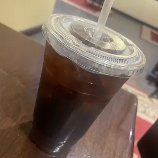 Just a black iced coffee #boring