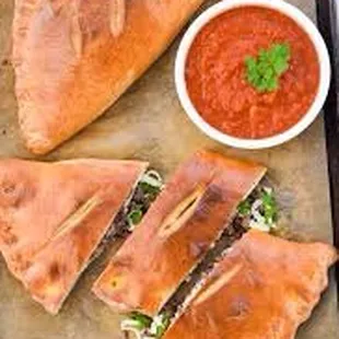 Try any calzone.