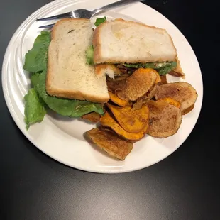 BLT with fried green tomatoes