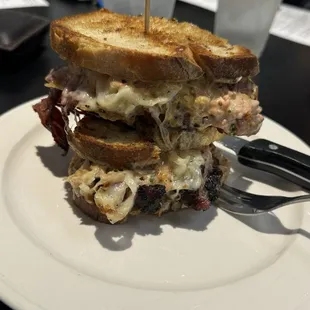 Reuben On Jewish Rye Sandwich
