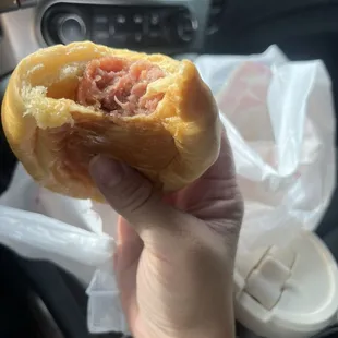 I got the sausage and cheese kolache.