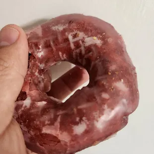 Hiding the bite with my thumb :)