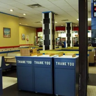 the inside of a restaurant