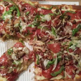Supreme sicilian pizza..so good