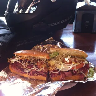 Hot pastrami sub !! SO GOOD!! Htown special
