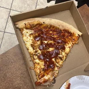 BBQ chicken  pizza !!!!