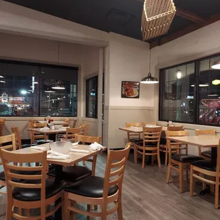 a view of the dining room