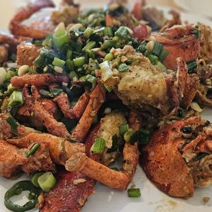 Boston House Special Lobster with Garlic noodles