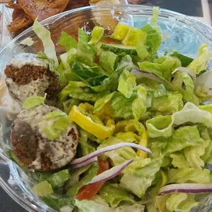 Excellent falafel salad