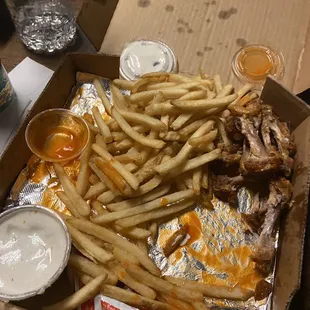 Wings and French Fries