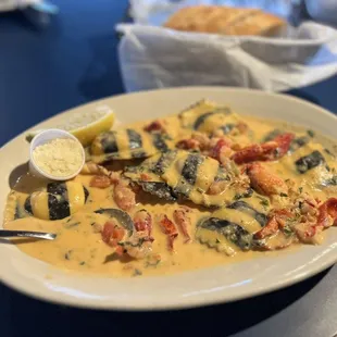Their lobster ravioli special - was excellent!