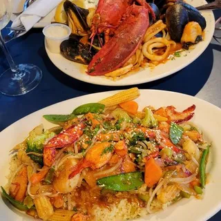 Lobster and Shrimp Stir Fry