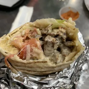 Lamb shawarma