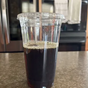 This is the large cold brew with no ice they gave me