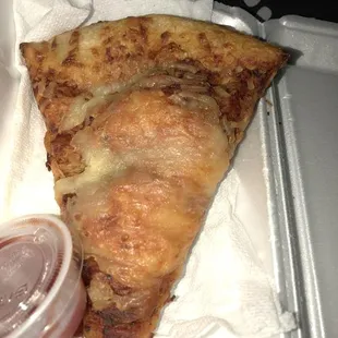 this is the brick of bread I ended up getting instead of a "cheese pizza"