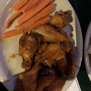 Chicken wings were excellent