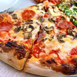 Pepperoni And Mushroom Pizza