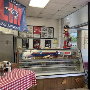 a view of the inside of a restaurant