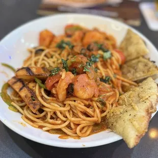 Would greatly recommend the Jambalaya! It was delicious and a big portion!