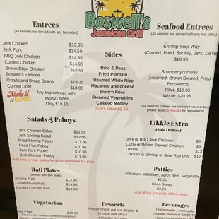 Menu on 1/21/23
