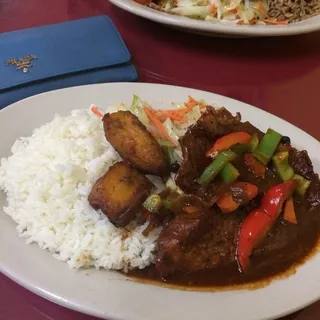 Brown Stew Fish Plate