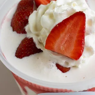 strawberries and whipped cream