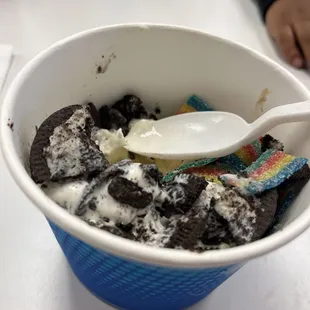 My cup but I had already started eating. Lol