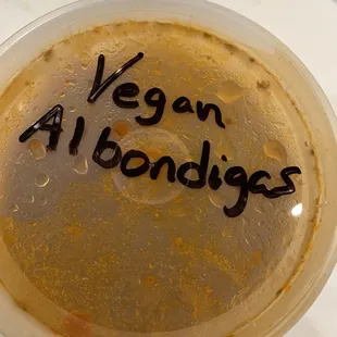 Vegan Albondigas, packages ready to go!