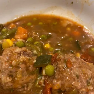 Vegan Albondigas.  Slightly spicy, hearty, full of flavor!