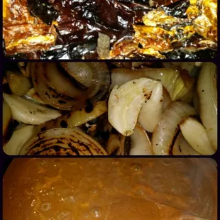 a variety of food items