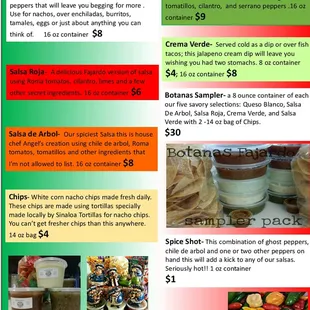 We finally have our menu up! So if you've been craving that queso blanco only found on the mainland check us out!